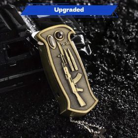"Outdoor Survival Lighter - Tactical Butane Flame with Bottle Opener - Perfect Father's Day Gift" (Color: Rifle style)