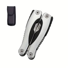 "Tactical Survival Tool Set - Professional Stainless Steel Pliers with Built-in Knife" (Color: Silvery camping outdoor special)